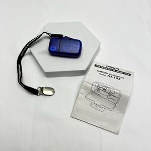 Omron Pedometer Model HJ-105 Step Counter New in Package Blue With Strap